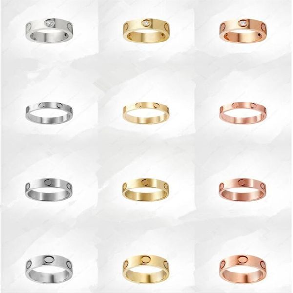 1pieces luxury designer jewelry women ring 18k gold titanium steel engagement for wedding rings sets with original bag240j, Silver
1pieces luxury designer jewelry women ring 18k gold titanium steel engagement for wedding rings sets with original bag240j, Silver