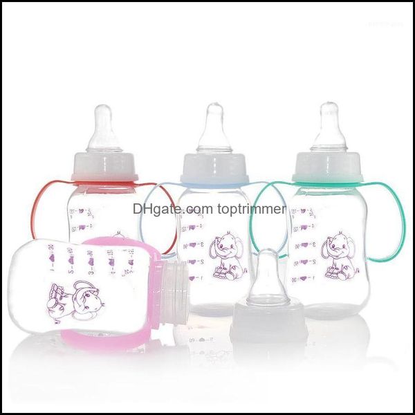 baby bottles# 150ml standard diameter infant nursing bottle feeding cup with grip and neck nipple bottle1 drop delivery 2021 baby kids ma