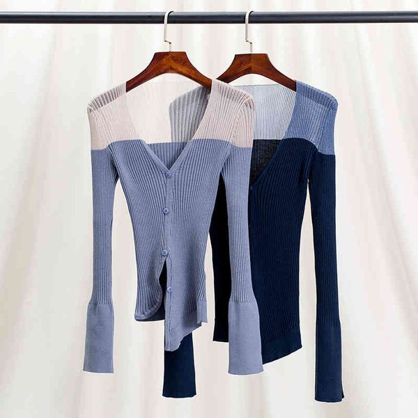 women's knits tees contrast color ice silk sweater women's summer long sleeve thin hemp linen european product slim fitting temper, White
women's knits tees contrast color ice silk sweater women's summer long sleeve thin hemp linen european product slim fitting temper, White