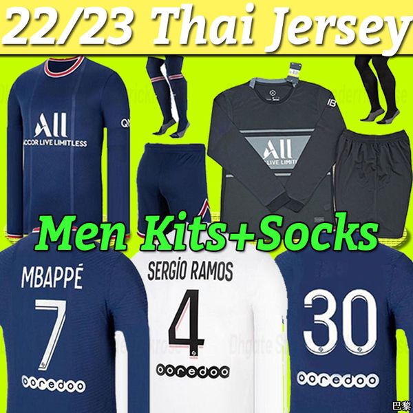 long sleeve mbappe soccer jersey sergio ramos 21 22 maillots de football 2021 2022 verratti men kit icardi shirt uniforms enfants psgs foot, Black;yellow
long sleeve mbappe soccer jersey sergio ramos 21 22 maillots de football 2021 2022 verratti men kit icardi shirt uniforms enfants psgs foot, Black;yellow