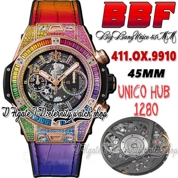bbf bb411.9910 unico rainbow king mens watch hub1242 automatic chronograph rose gold baguette paved diamonds case black skeleton dial colors, Slivery;brown
bbf bb411.9910 unico rainbow king mens watch hub1242 automatic chronograph rose gold baguette paved diamonds case black skeleton dial colors, Slivery;brown