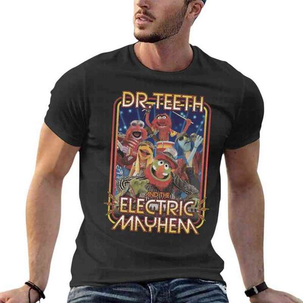 the muppets tv show dr teeth electric mayhem band oversized t-shirt custom men clothes short sleeve streetwear tee 220514, White;black
the muppets tv show dr teeth electric mayhem band oversized t-shirt custom men clothes short sleeve streetwear tee 220514, White;black