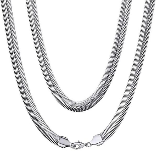 5pcs in bulk 6mm 21.6 inch silver fashion snake chain necklace stainless steel flat link chain jewelry for mens women
5pcs in bulk 6mm 21.6 inch silver fashion snake chain necklace stainless steel flat link chain jewelry for mens women