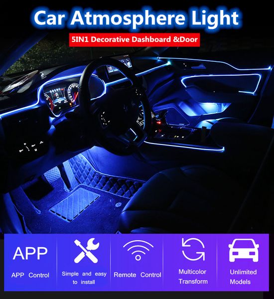 6 m rgb fiber optic atmosphere lamps car interior ambient light decorative dashboard door with remote control or app control
6 m rgb fiber optic atmosphere lamps car interior ambient light decorative dashboard door with remote control or app control