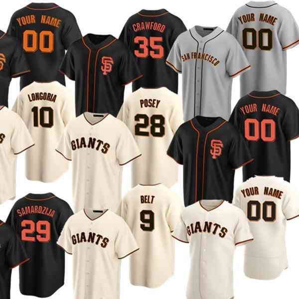 custom 35 crawford jerseys 5 mike yastrzemski 28 buster posey 8 hunter pence 9 brandon belt 10 evan longoria 22 will clark baseball jersey, Black
custom 35 crawford jerseys 5 mike yastrzemski 28 buster posey 8 hunter pence 9 brandon belt 10 evan longoria 22 will clark baseball jersey, Black