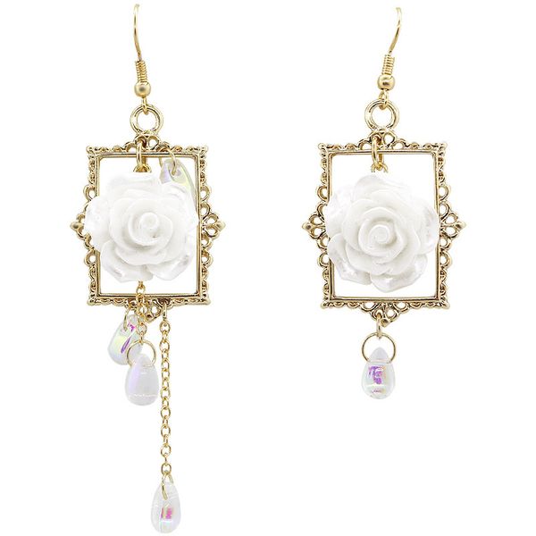 jewelry earrings charm cream roses picture frames flowers oil paintings vintage asymmetrical earrings, Golden
jewelry earrings charm cream roses picture frames flowers oil paintings vintage asymmetrical earrings, Golden