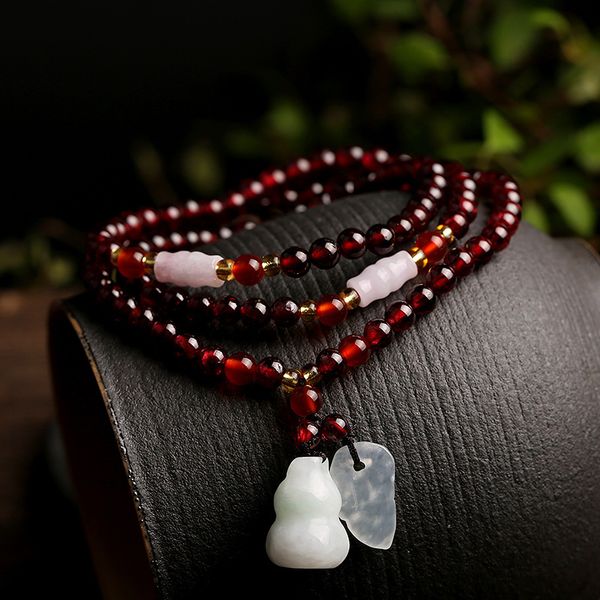 natural garnet bracelet with multiple circles and 5mm natural chalcedony accessories, Golden;silver
natural garnet bracelet with multiple circles and 5mm natural chalcedony accessories, Golden;silver