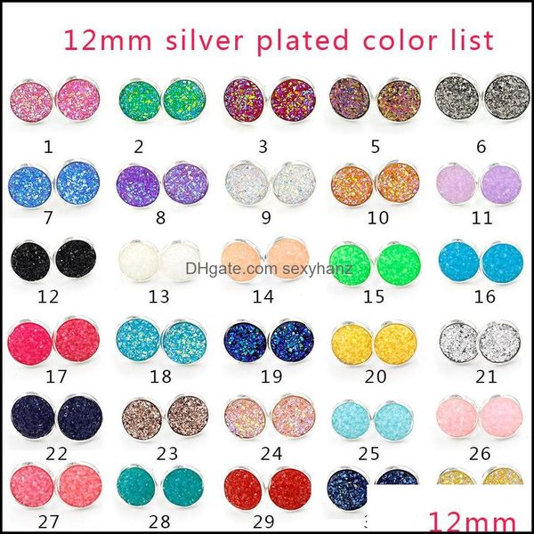 stud earrings jewelry fashion sier gold plated round stainless steel 12mm resin druzy drusy handmade for women dh3nm, Golden;silver
stud earrings jewelry fashion sier gold plated round stainless steel 12mm resin druzy drusy handmade for women dh3nm, Golden;silver