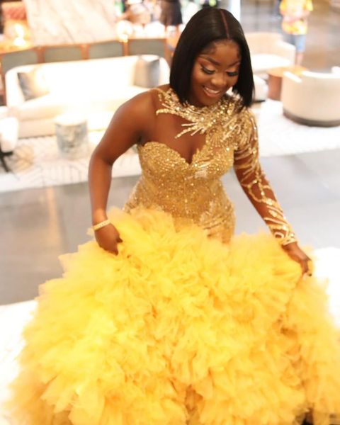 2022 plus size arabic aso ebi yellow luxurious mermaid prom dresses lace beaded evening formal party second reception birthday engagement go, Black
2022 plus size arabic aso ebi yellow luxurious mermaid prom dresses lace beaded evening formal party second reception birthday engagement go, Black
