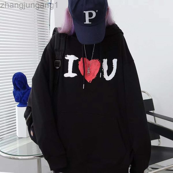 designer spring balenciga balancaigas love graffiti hoodie loose casual men's and women's same couple's 222ss, Black
designer spring balenciga balancaigas love graffiti hoodie loose casual men's and women's same couple's 222ss, Black