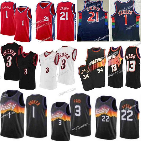 james harden 1 city basketball jersey allen 3 iverson devin booker joel embiid chris paul steve nash barkley red whit blue sports shirt
james harden 1 city basketball jersey allen 3 iverson devin booker joel embiid chris paul steve nash barkley red whit blue sports shirt