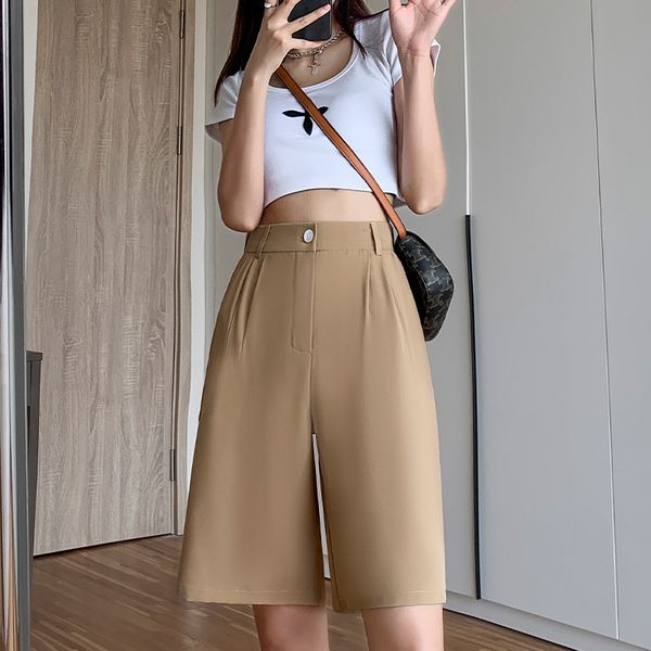 suit shorts high waist black a-shaped wide leg pants temperament commuting straight tube loose, White;black
suit shorts high waist black a-shaped wide leg pants temperament commuting straight tube loose, White;black