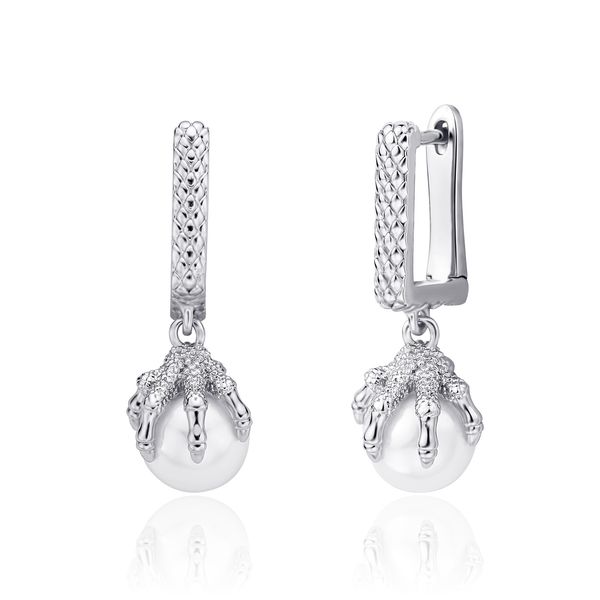 hoop & huggie trendy square dragon claw pearl ear buckle personalized niche men's and women's earrings hip hop drop, Golden;silver
hoop & huggie trendy square dragon claw pearl ear buckle personalized niche men's and women's earrings hip hop drop, Golden;silver