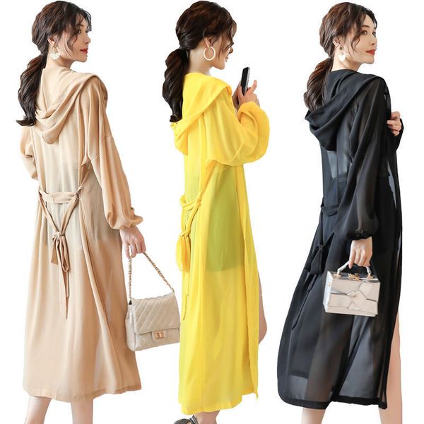 women blouse summer puff sleeve simple loose chiffon shirt cardigan hooded long kimono ladies sun-protective 3291447, White;black
women blouse summer puff sleeve simple loose chiffon shirt cardigan hooded long kimono ladies sun-protective 3291447, White;black