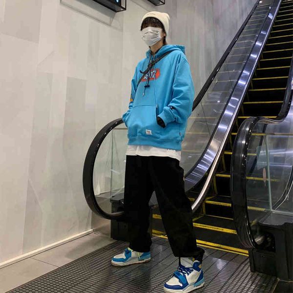 2022 fashion printed thin hooded sweater men's spring and autumn tide brand loose style street student jacket, Black
2022 fashion printed thin hooded sweater men's spring and autumn tide brand loose style street student jacket, Black