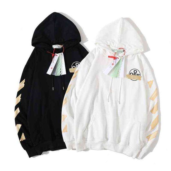 factory online export brand new sweater off autumn winter white yellow arrow hoodie men's and women's same style street, Black
factory online export brand new sweater off autumn winter white yellow arrow hoodie men's and women's same style street, Black