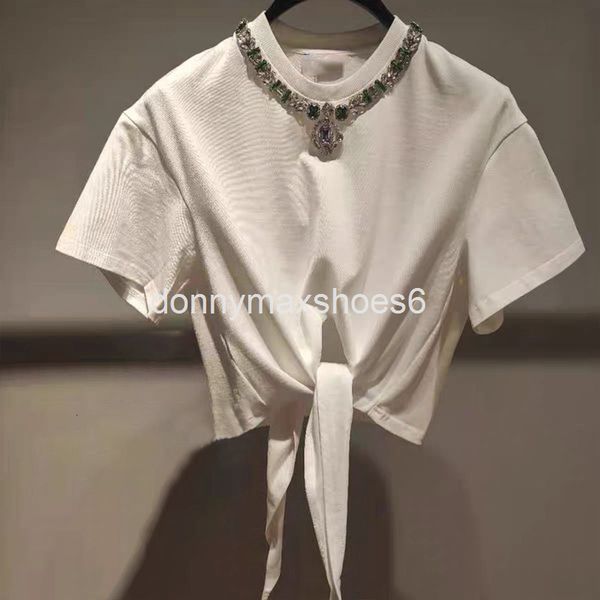 women's t-shirt heavy industry nail drill bandage cotton t-shirt 21 autumn and winter celebrities temperament light luxury versatile ro, White
women's t-shirt heavy industry nail drill bandage cotton t-shirt 21 autumn and winter celebrities temperament light luxury versatile ro, White