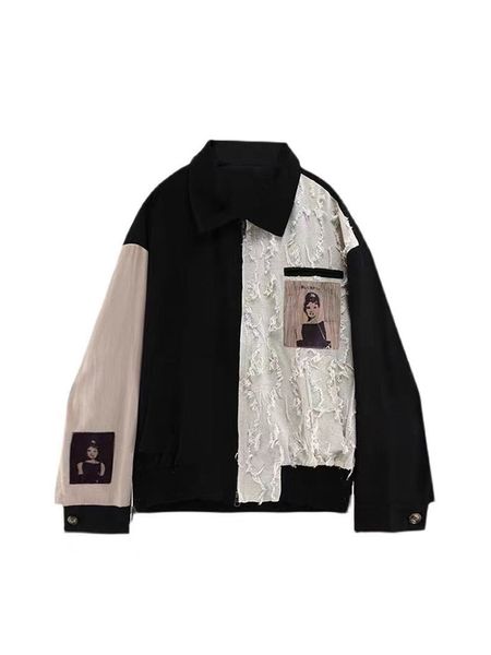 patchwork printed jacket female gothic hip-hop street style jacket y2k baseball uniform coat bomber top, Black;brown
patchwork printed jacket female gothic hip-hop street style jacket y2k baseball uniform coat bomber top, Black;brown