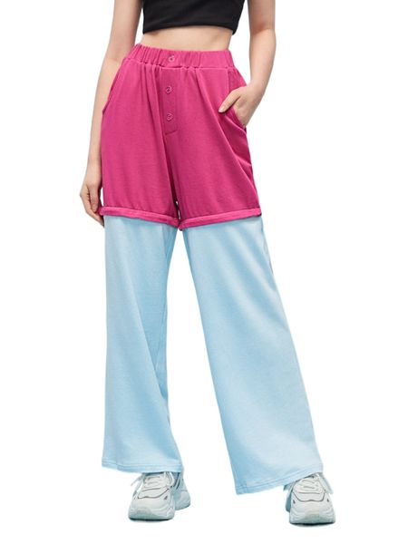 x loghan troadec high waist two tone removable leg sweatpants n6a7#, Black;white
x loghan troadec high waist two tone removable leg sweatpants n6a7#, Black;white
