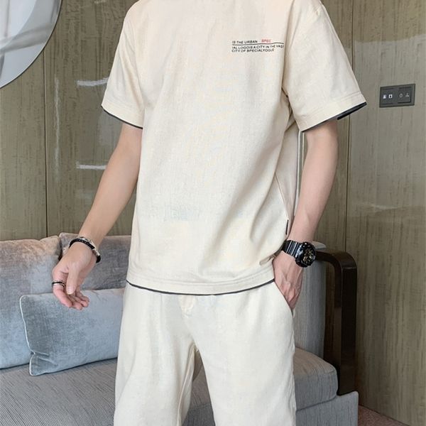 summer linen cotton men s sets 2 piece t shirts shorts tracksuits men streetwear breathable casual short jogger sweat suits 220621, Gray
summer linen cotton men s sets 2 piece t shirts shorts tracksuits men streetwear breathable casual short jogger sweat suits 220621, Gray
