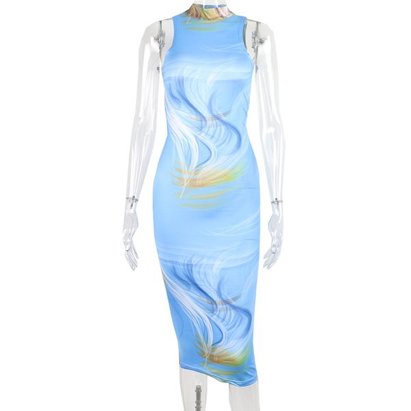 casual dresses high quakity woman printed stand collar sleeveless backless medium length dress, Black;gray
casual dresses high quakity woman printed stand collar sleeveless backless medium length dress, Black;gray
