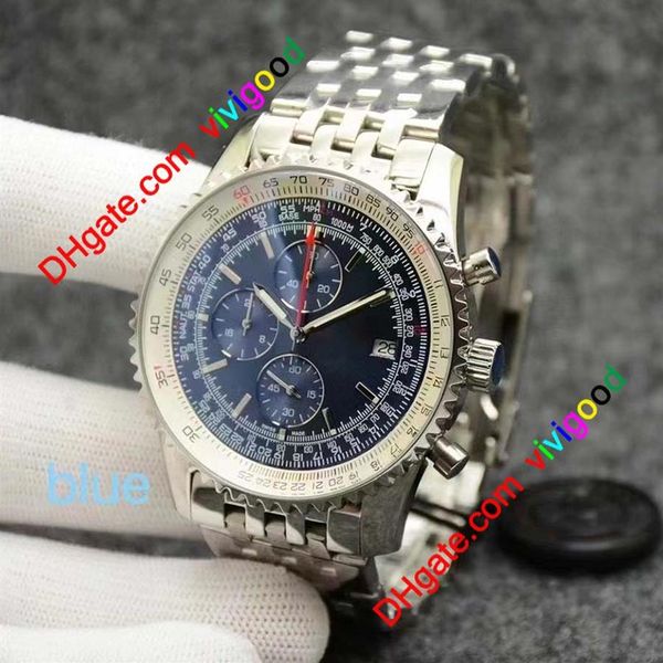 hight quality watch navitimer leather strap or steel strap 3a mens watches sport japen vk quartz chronograph fashion 290z, Slivery;brown
hight quality watch navitimer leather strap or steel strap 3a mens watches sport japen vk quartz chronograph fashion 290z, Slivery;brown