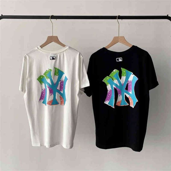 women's t-shirt mlb korea fashion brand summer round neck loose short sleeve letter ny color men and women lovers half a9hj, White
women's t-shirt mlb korea fashion brand summer round neck loose short sleeve letter ny color men and women lovers half a9hj, White