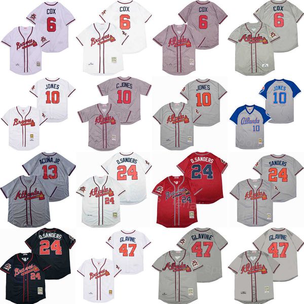 1995 1999 vintage baseball 13 ronald acuna jr jersey retro 10 chipper jones 6 bobby cox 24 deion sanders 47 glavine stitched red white grey, Blue;black
1995 1999 vintage baseball 13 ronald acuna jr jersey retro 10 chipper jones 6 bobby cox 24 deion sanders 47 glavine stitched red white grey, Blue;black