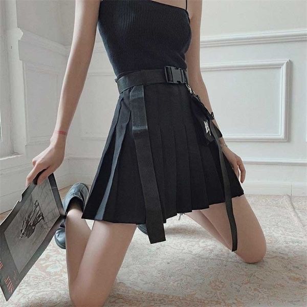 nicemix cheerart streetwear black pleated skirt belt embroidery black a line high waist skirt women punk rock mini skirt summer t200712
nicemix cheerart streetwear black pleated skirt belt embroidery black a line high waist skirt women punk rock mini skirt summer t200712