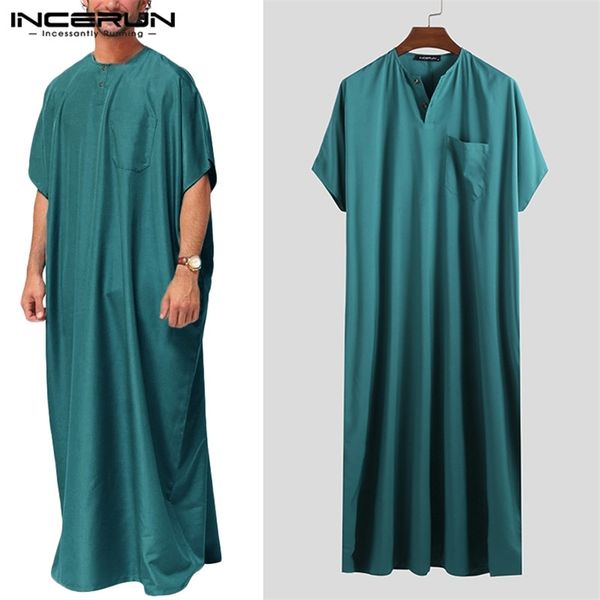 incerun jubba thobe men islamic arabic kaftan solid short sleeve loose retro robes abaya middle east muslim clothing plus size 7 220713, Red
incerun jubba thobe men islamic arabic kaftan solid short sleeve loose retro robes abaya middle east muslim clothing plus size 7 220713, Red