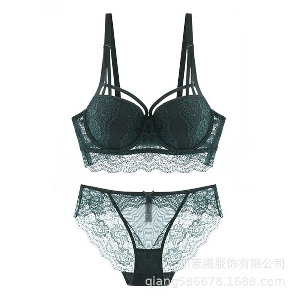 style womens underwear green color pushup temptation bra set lace adjustable lingerie set y200115, Red;black
style womens underwear green color pushup temptation bra set lace adjustable lingerie set y200115, Red;black