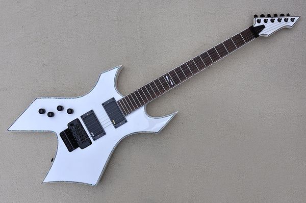 factory custom left handed white electric guitar with colorful binding black hardware active hh pickups rosewood fretboard offer customized 
factory custom left handed white electric guitar with colorful binding black hardware active hh pickups rosewood fretboard offer customized