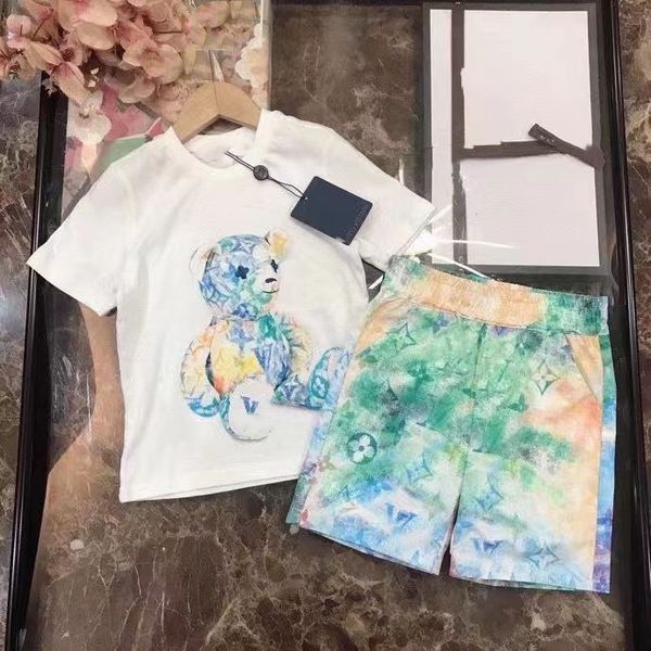 childrens set suit t-shirt boys girls sets kids short sleeve child designer clother with letter bear cotton white black 90-160
childrens set suit t-shirt boys girls sets kids short sleeve child designer clother with letter bear cotton white black 90-160