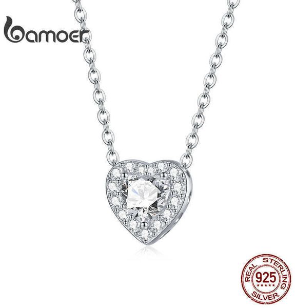 bamoer 925 sterling silver shiny necklace, heart-shaped dazzling crystal jewelry, engagement and wedding scn455
bamoer 925 sterling silver shiny necklace, heart-shaped dazzling crystal jewelry, engagement and wedding scn455