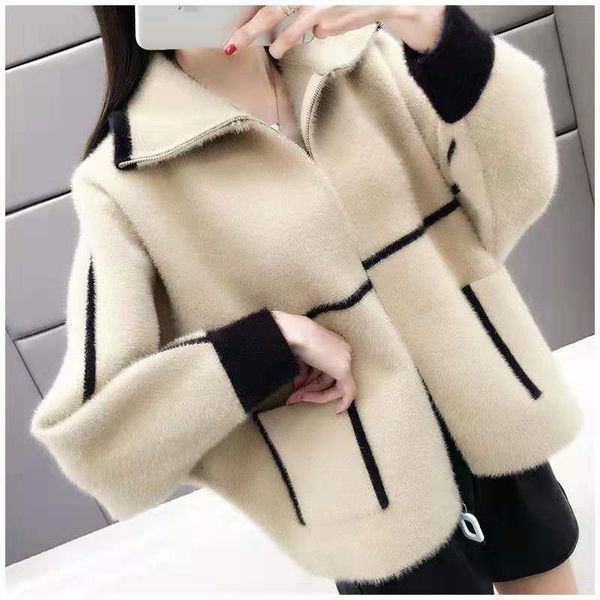 2022 winter new women faux fur short coat fashion design solid color plush jacket plus fleece warm elegant lady clothing, Black;brown
2022 winter new women faux fur short coat fashion design solid color plush jacket plus fleece warm elegant lady clothing, Black;brown