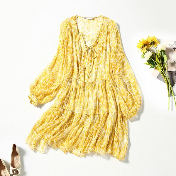 casual dresses yellow printed silk medium skirt loose fairy two piece set mulberry summer breathable dress hmu2, Black;gray
casual dresses yellow printed silk medium skirt loose fairy two piece set mulberry summer breathable dress hmu2, Black;gray