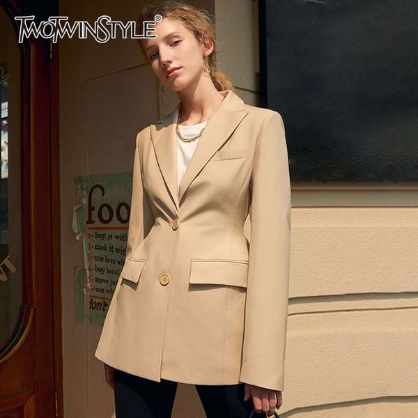 khaki casual blazer for women notched long sleeve korean straight minimalist blazers female spring fashion 210423, White;black
khaki casual blazer for women notched long sleeve korean straight minimalist blazers female spring fashion 210423, White;black