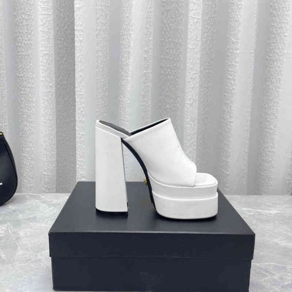 sandals white platform sandals mules calf leather slides chunky block high heels slip-on open toe women luxury designers street style shoes, Black
sandals white platform sandals mules calf leather slides chunky block high heels slip-on open toe women luxury designers street style shoes, Black