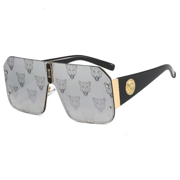 luxury brand men leopard head sunglasses fashion big frame square driving sun glasses uv400, White;black
luxury brand men leopard head sunglasses fashion big frame square driving sun glasses uv400, White;black