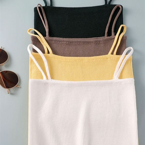 basic women tank summer white knit women knitted camisole sleeveless strip 220316
basic women tank summer white knit women knitted camisole sleeveless strip 220316