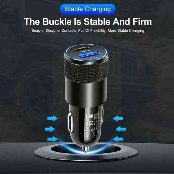 20w pd usb car charger quick charge 4.0 qc 3.0 pd car fast phone charger for iphone 12 huawei xiaomi pd fast charging adapt v9i3 w220328
20w pd usb car charger quick charge 4.0 qc 3.0 pd car fast phone charger for iphone 12 huawei xiaomi pd fast charging adapt v9i3 w220328