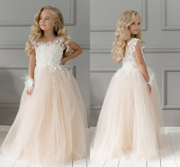 cute champagne lace flower girl dress bows children' first communion dress princess formal tulle ball gown wedding party dress 4-8 yea, White;blue
cute champagne lace flower girl dress bows children' first communion dress princess formal tulle ball gown wedding party dress 4-8 yea, White;blue