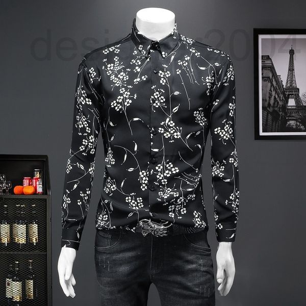 men's casual shirts designer in the autumn of 2022 new high-end light luxury you, White;black
men's casual shirts designer in the autumn of 2022 new high-end light luxury you, White;black