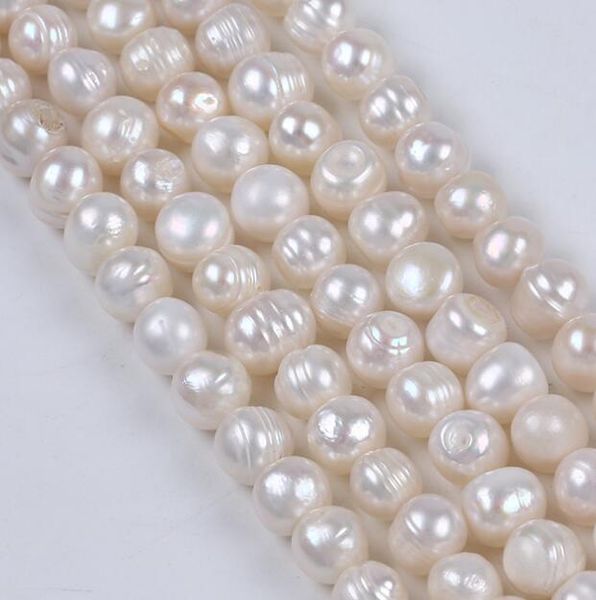 9-10mm 100% pure natural fresh water oyster pearls thread bead semi-finished product suitable 36-38cm for diy bracelet necklace, White
9-10mm 100% pure natural fresh water oyster pearls thread bead semi-finished product suitable 36-38cm for diy bracelet necklace, White