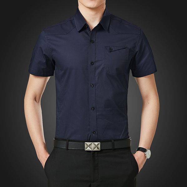 2022 summer pure new cotton short-sleeved shirt men's korean version of the slim short-sleeved youth bottoming tide, White;black
2022 summer pure new cotton short-sleeved shirt men's korean version of the slim short-sleeved youth bottoming tide, White;black