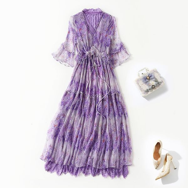 casual dresses summer silk dress v-neck lace beaded waist slim medium length floral fairy skirt 9r7d, Black;gray
casual dresses summer silk dress v-neck lace beaded waist slim medium length floral fairy skirt 9r7d, Black;gray