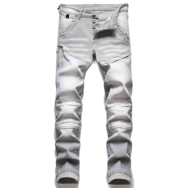 men's jeans spring and autumn style geomantic wash hole stitching grey slim little foot elastic men's motorcycle jeans 3047 3ygf, Blue
men's jeans spring and autumn style geomantic wash hole stitching grey slim little foot elastic men's motorcycle jeans 3047 3ygf, Blue