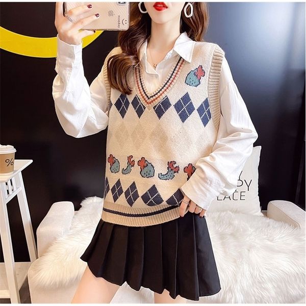 women's polos spring v-neck knitted vest for women with sleeveless loose pullover sweater and versatile sweater ekhj, White
women's polos spring v-neck knitted vest for women with sleeveless loose pullover sweater and versatile sweater ekhj, White