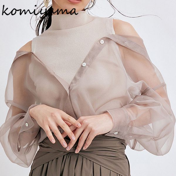 komiyama chic single breasted women blouse spring summer long sleeve shirts turn down collar bottoming with vest 220809, White
komiyama chic single breasted women blouse spring summer long sleeve shirts turn down collar bottoming with vest 220809, White