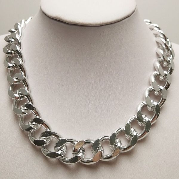 15mm 14-36 inch mens heavy miami cuban link chain choker silver stainless steel smooth large chain necklaces for punk jewelry
15mm 14-36 inch mens heavy miami cuban link chain choker silver stainless steel smooth large chain necklaces for punk jewelry